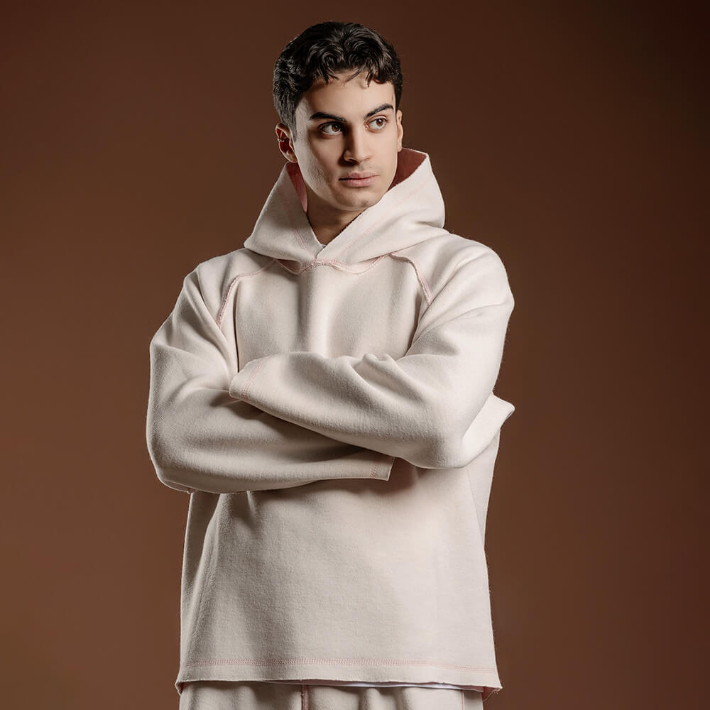 IFM033 - Felpa Duplex Unisex Burro-Rosa