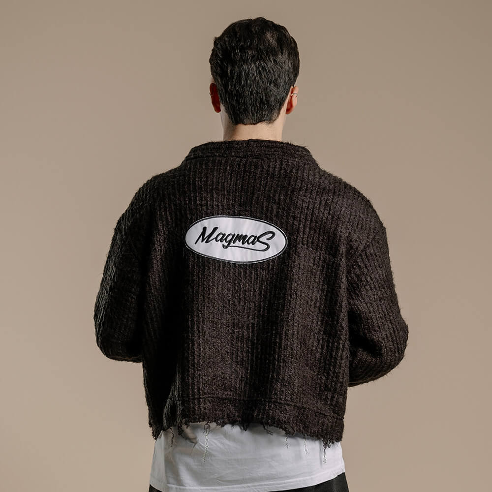 IFM037 - Cardigan uomo Nero